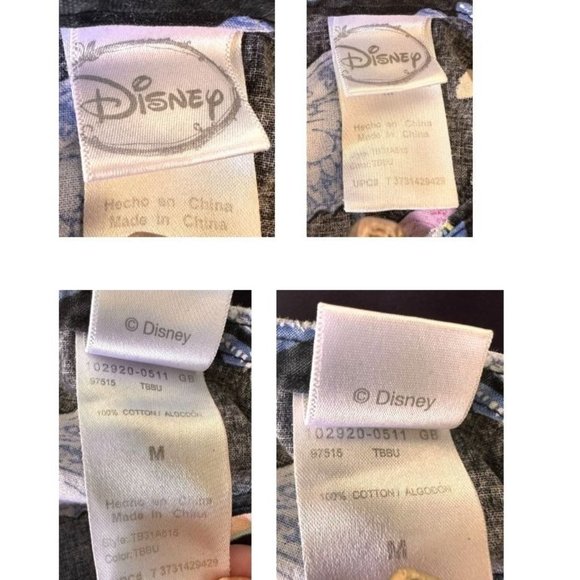 Disney Tinkerbell Scrub Top Medium  Blue Butterflies RN Nurse Vet Tech C… - Picture 11 of 12